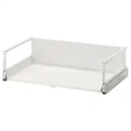 IKEA Exceptionell Skuff, høy trykk-åpen-beslag, hvit, 80x45 cm tilbud