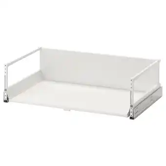 IKEA Exceptionell Skuff, høy trykk-åpen-beslag, hvit, 80x45 cm tilbud