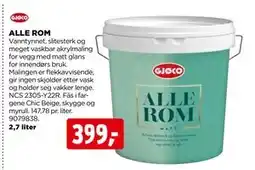 jem & fix ALLE ROM, NOK 399 tilbud