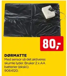 jem & fix DØRMATTE, NOK 80 tilbud