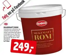 jem & fix SILKEMATT ROM, NOK 249 tilbud