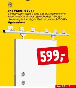 jem & fix SKYVEDØRSSETT, NOK 599 tilbud
