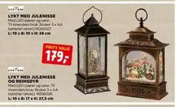 jem & fix LYKT MED JULENISSE OG REINSDYR, NOK 179 tilbud