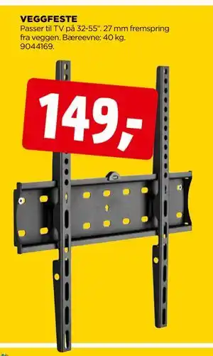 jem & fix VEGGFESTE, NOK 149 tilbud