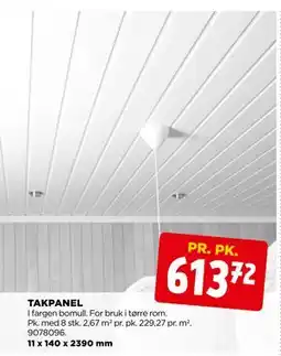 jem & fix TAKPANEL, NOK 613.72 tilbud