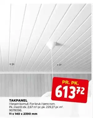 jem & fix TAKPANEL, NOK 613.72 tilbud
