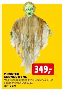 jem & fix MONSTER GRØNNE ØYNE, NOK 349 tilbud