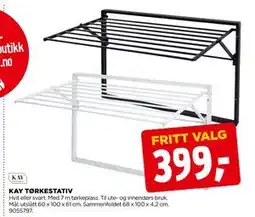 jem & fix KAY TØRKESTATIV, NOK 399 tilbud