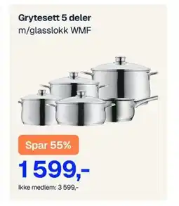Jernia Grytesett 5 deler tilbud