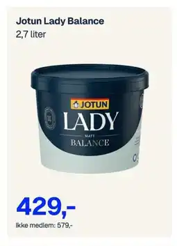 Jernia JOTUN Lady Balance tilbud