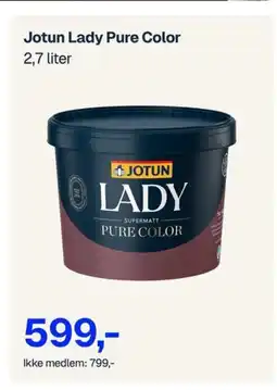Jernia JOTUNLady Pure Color tilbud