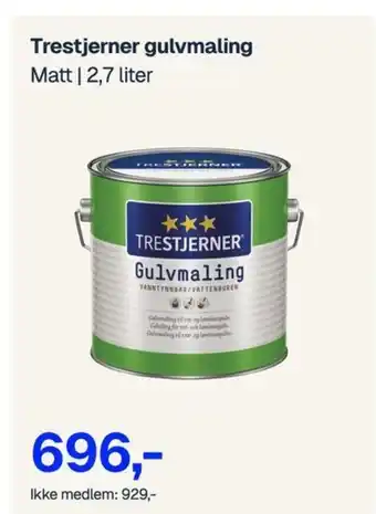 Jernia TRESTJERNER gulvmaling tilbud