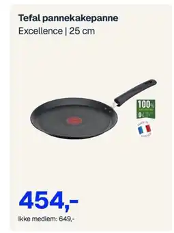 Jernia TEFAL pannekakepanne tilbud