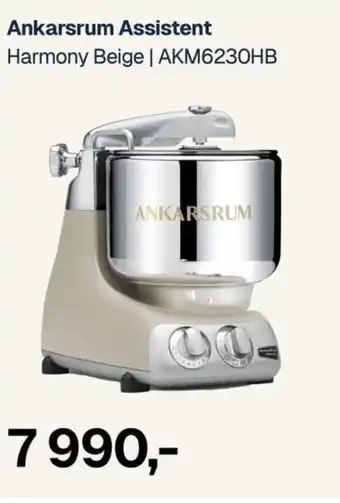 Ankarsrum Assistent Harmony Beige AKM6230HB