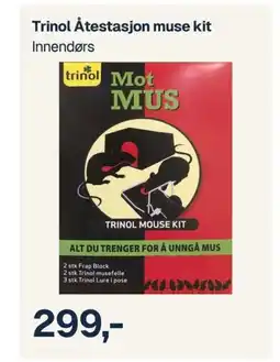Jernia TRINOL Åtestasjon muse kit tilbud