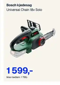 Jernia BOSCH kjedesag Universal Chain 18v Solo tilbud