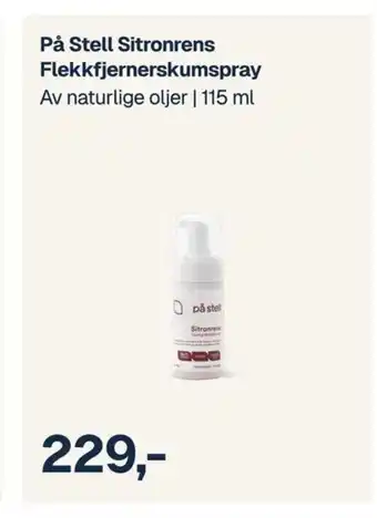 Jernia På Stell Sitronrens Flekkfjernerskumspray tilbud