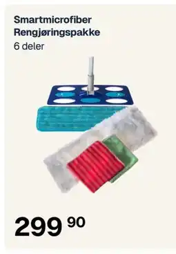 Jernia Smartmicrofiber Rengjøringspakke tilbud
