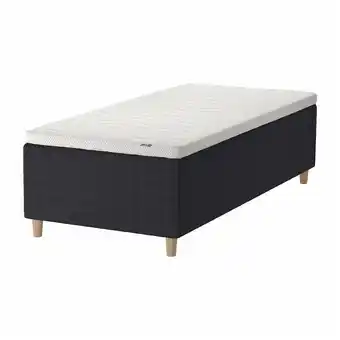 IKEA Stavanger Rammemadrass med overmadrass, medium antrasitt/norrsele hvit, 90x200 cm tilbud