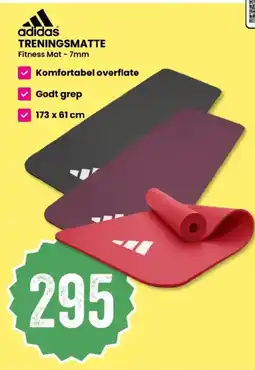 Sport Outlet Adidas treningsmatte fitness mat - 7mm tilbud