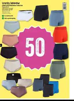 Sport Outlet Umnts/sway lmnts boxer/sway hipster hipster/boxer lmnts boxer boy 2pk/ sway hipster girl 2pk tilbud