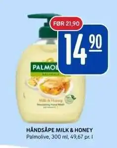 Rema 1000 HÅNDSÅPE MILK & HONEY tilbud