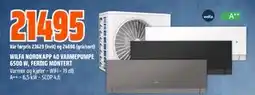 Obs Bygg WILFA NORDKAPP 40 VARMEPUMPE 6500 W, FERDIG MONTERT, NOK 21495 tilbud