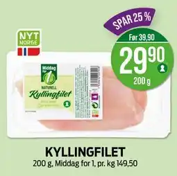 Kiwi KYLLINGFILET, NOK 29.9 tilbud