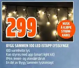 Obs Bygg BYGG SAMMEN 100 LED ISTAPP LYSSLYNGE, NOK 299 tilbud