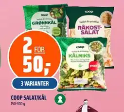 Coop Obs COOP SALAT/KÅL, NOK 50 tilbud