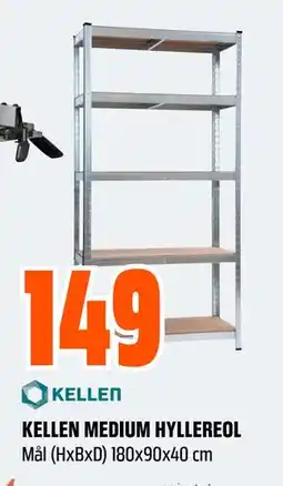 Obs Bygg KELLEN MEDIUM HYLLEREOL, NOK 149 tilbud