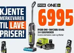 Obs Bygg RYOBI ONE+ RHFC18BL-1X40G 3-I-1 GULVVASKER, NOK 6995 tilbud