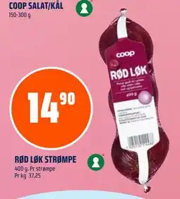 Coop Obs RØD LØK STRØMPE, NOK 14.9 tilbud