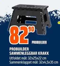 Obs Bygg PROBUILDER SAMMENLEGGBAR KRAKK, NOK 82.9 tilbud