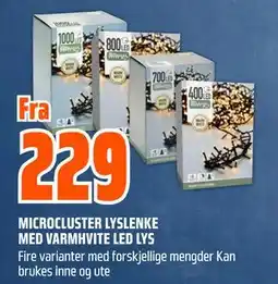 Obs Bygg MICROCLUSTER LYSLENKE MED VARMHVITE LED LYS tilbud