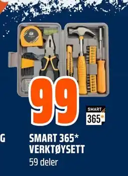 Obs Bygg SMART 365* VERKTØYSETT, NOK 99 tilbud