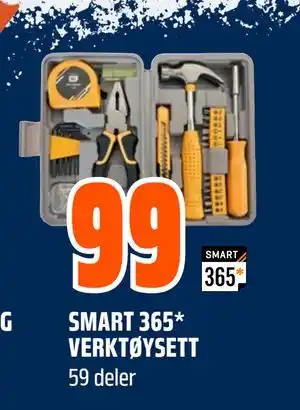 Obs Bygg SMART 365* VERKTØYSETT, NOK 99 tilbud