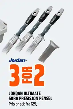Obs Bygg JORDAN ULTIMATE SKRÅ PRESISJON PENSEL tilbud