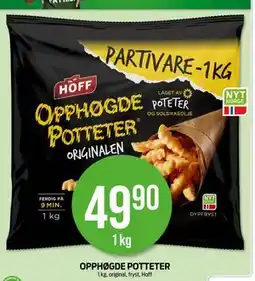 Kiwi OPPHØGDE POTTETER, NOK 49.9 tilbud