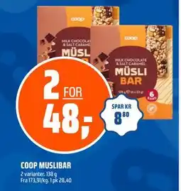 Coop Obs COOP MUSLIBAR, NOK 48 tilbud