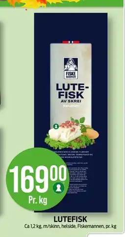 Kiwi LUTEFISK, NOK 169 tilbud