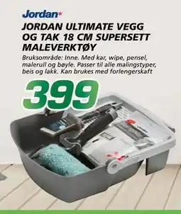Coop Byggmix JORDAN ULTIMATE VEGG OG TAK 18 CM SUPERSETT MALEVERKTØY, NOK 399 tilbud
