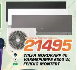 Coop Byggmix WILFA NORDKAPP 40 VARMEPUMPE 6500 W, FERDIG MONTERT, NOK 21495 tilbud