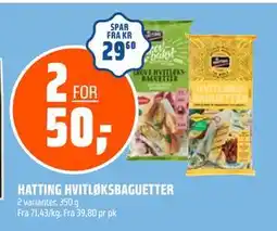 Coop Obs HATTING HVITLØKSBAGUETTER, NOK 50 tilbud