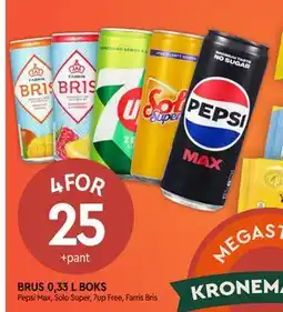 Coop Mega BRUS 0,33 L BOKS, NOK 25 tilbud