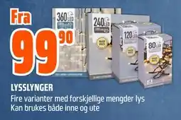 Obs Bygg LYSSLYNGER tilbud