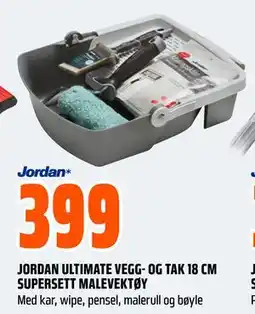 Obs Bygg JORDAN ULTIMATE VEGG- OG TAK 18 CM SUPERSETT MALEVEKTØY, NOK 399 tilbud
