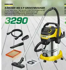 Coop Byggmix KÄRCHER WD 6 P GROVSTØVSUGER, NOK 3290 tilbud