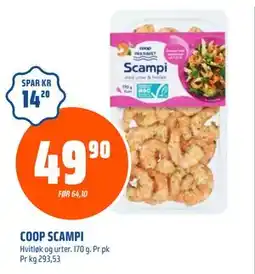 Coop Obs COOP SCAMPI, NOK 49.9 tilbud