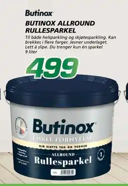 Coop Byggmix BUTINOX ALLROUND RULLE SPARKEL, NOK 499 tilbud